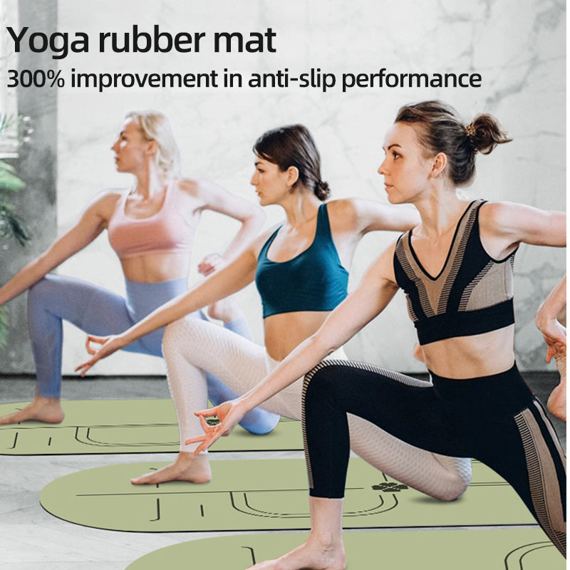SJEHOME Yoga Mats Non-Slip TPE Material 10mm Extra Thick 75x28×0.4 Inch, Easy Carrying for Yoga Pilates Floor Exercise