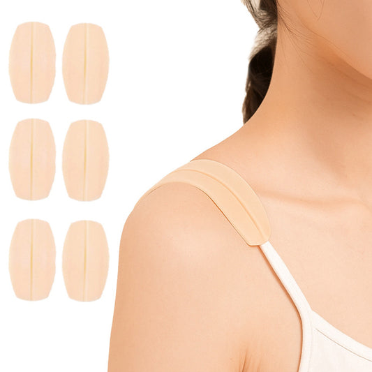 SHINYYEP 6 Pairs Bra Strap Pads Silicone Bra Strap Bra Strap Gel Pads for Bra Straps