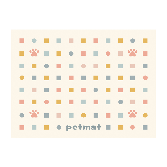 SJEHOME Pet Feeding Mats for Dogs and Cats  Food and Water Spill Prevention Mat 18 x 12 Inches