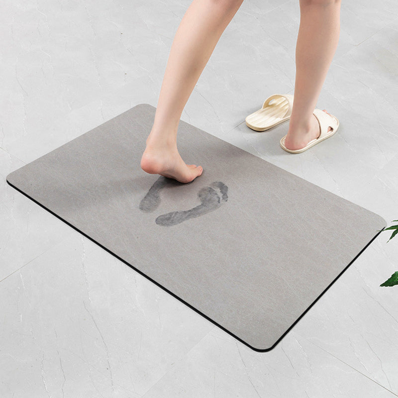 SJEHOME Bath Mats Household Non-slip Mat Absorbent and Quick-drying Mat for Shower Floor,23x15 Mat, Gray