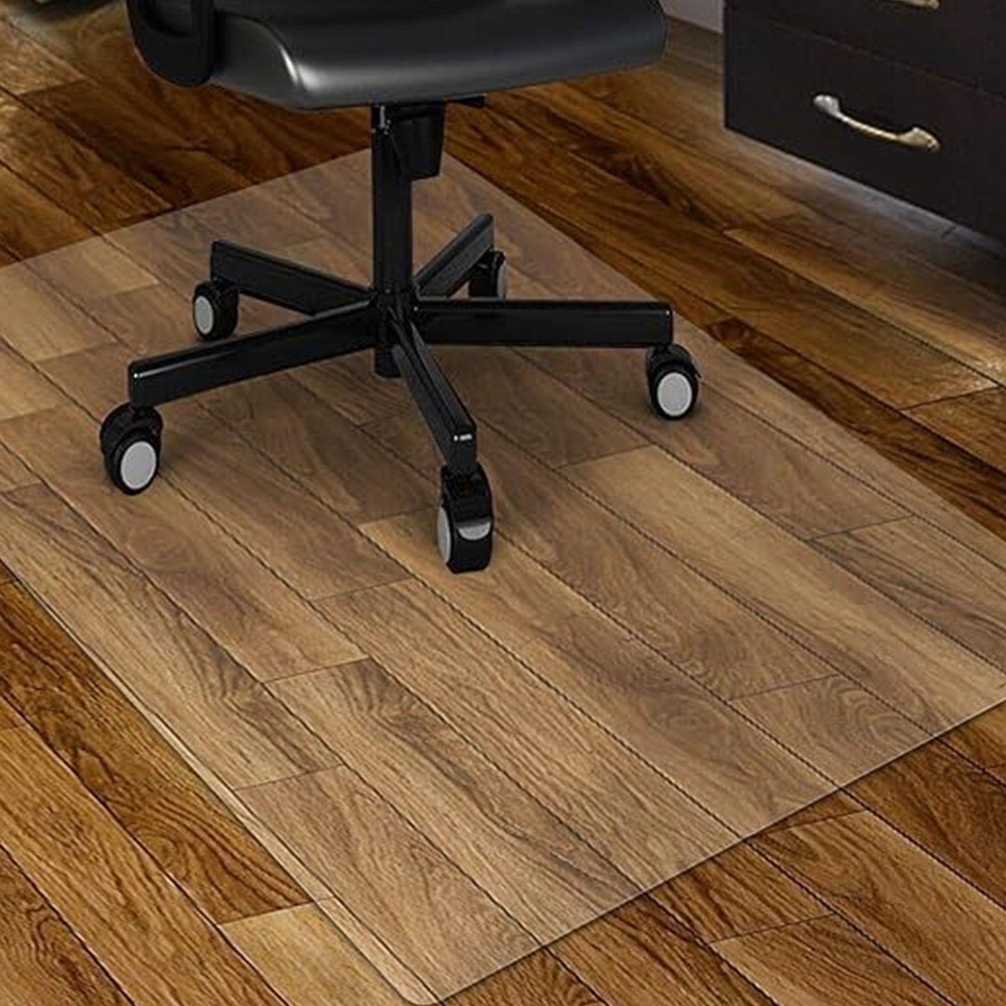 SJEHOME Clear Chair mat for Hard Floors Transparent Floor Mats Wood Tile Protection Mat for Office Home (36" X 48" Rectangle)
