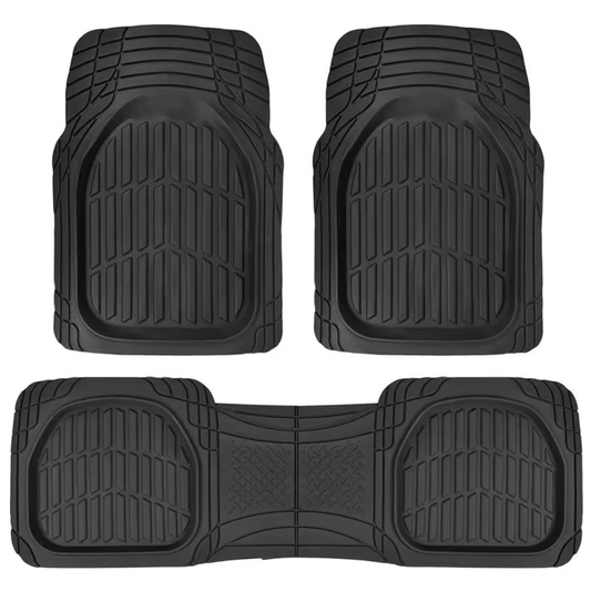 SJEHOME Vehicle Carpets Heavy Rubber Car Floor Mats Deep Waterproof Car Mats for Car SUV,Black