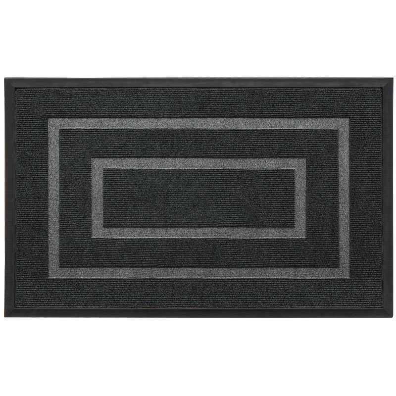 SJEHOME Front Door Mats Indoor Outdoor Entrance Sturdy Natural Rubber, Fade Resistant, Low Profile, Easy Clean Patio Porch Entryway Mat, 29x18