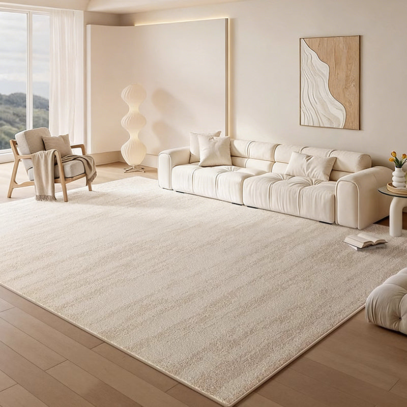 SJEHOME  5 x 7 ft Washable Rugs for Living Room, Modern Beige Soft Fluffy Non-Slip Bohemian Decor Indoor Rug for Kids Room, Dining Room