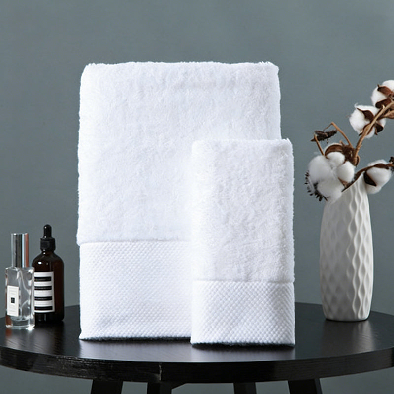 SJEHOME Bath linen Linen White Bath Towels 4 Pack ,Quick Drying Towels, Premium Quality Perfect for Daily Use