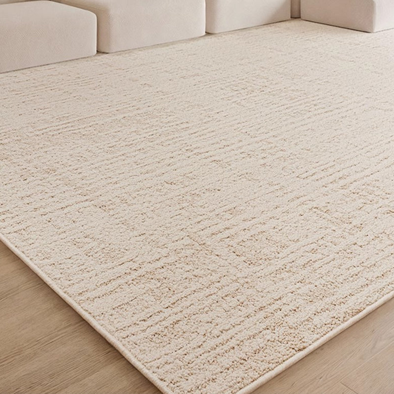 SJEHOME  5 x 7 ft Washable Rugs for Living Room, Modern Beige Soft Fluffy Non-Slip Bohemian Decor Indoor Rug for Kids Room, Dining Room