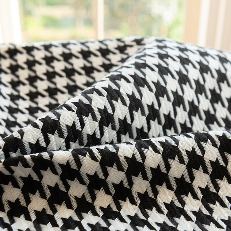 SJEHOME 3 Piece Sofa Cushion Covers Individual Covers for Cushions,Black and White Checkered