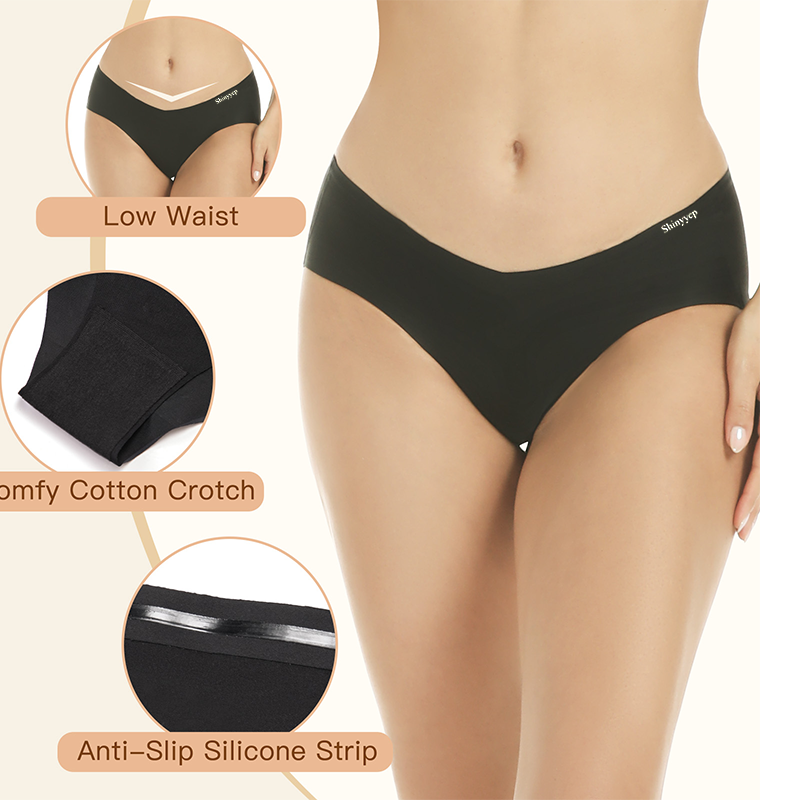 SHINYYEP Briefs as underwear  for Women Seamless Stretch Bikini 4 Pack
