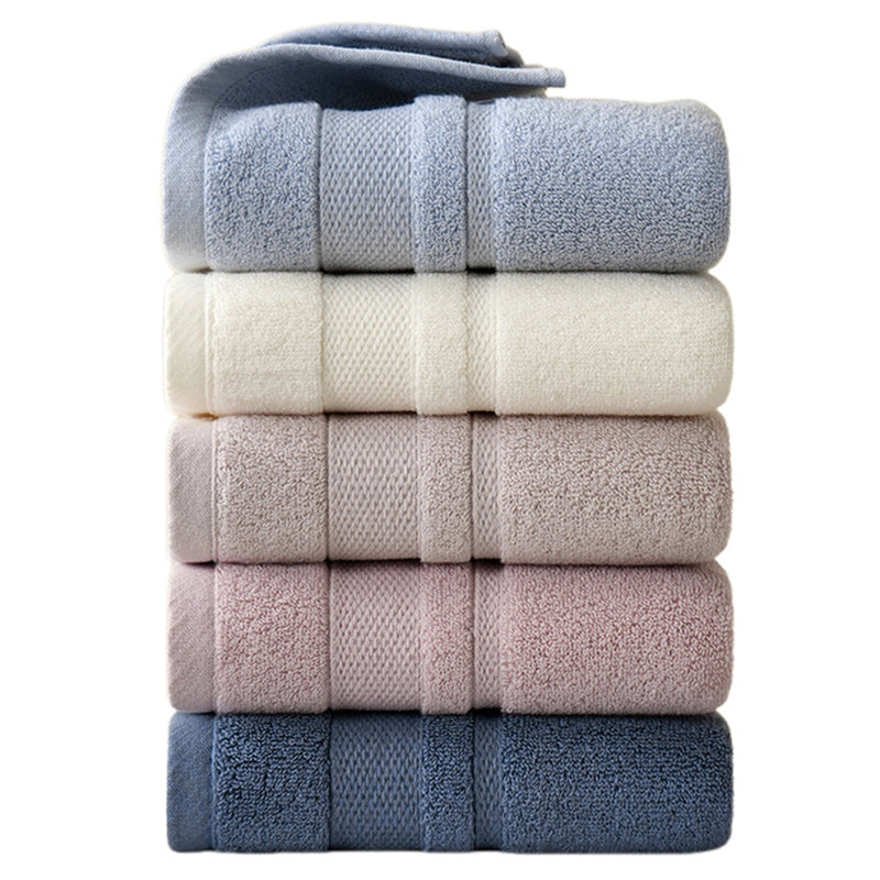 SJEHOME Household Pure Cotton Towel Quick Dry Super Absorbent Light Weight Soft Bath Towels Set (27 x 54 Pack of 5)