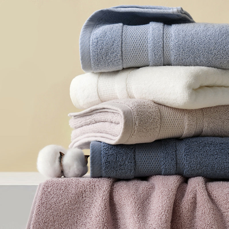 SJEHOME Household Pure Cotton Towel Quick Dry Super Absorbent Light Weight Soft Bath Towels Set (27 x 54 Pack of 5)
