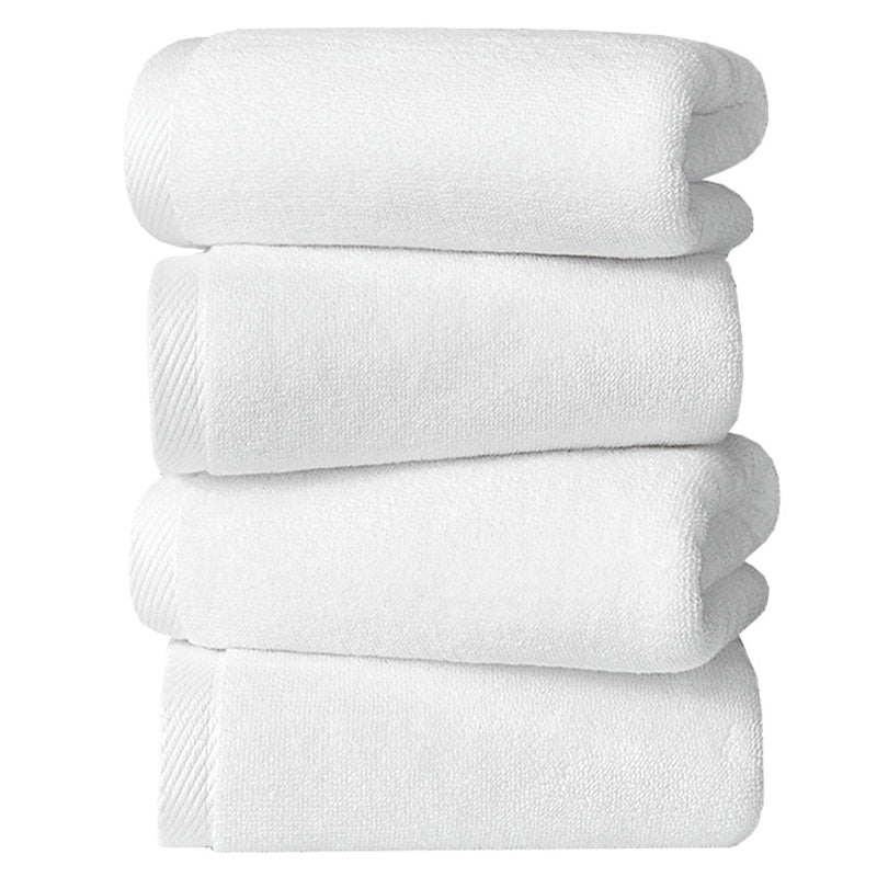 SJEHOME Bath linen Linen White Bath Towels 4 Pack ,Quick Drying Towels, Premium Quality Perfect for Daily Use