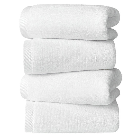 SJEHOME Bath linen Linen White Bath Towels 4 Pack ,Quick Drying Towels, Premium Quality Perfect for Daily Use